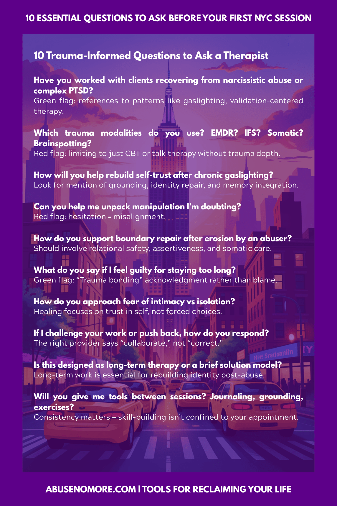 10 Essential Questions to Ask Before Your First NYC Session