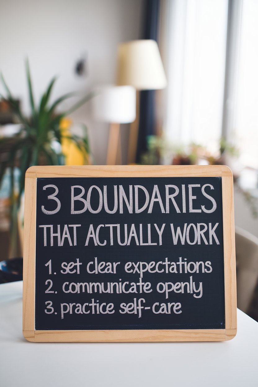 3 Boundaries That Actually Work