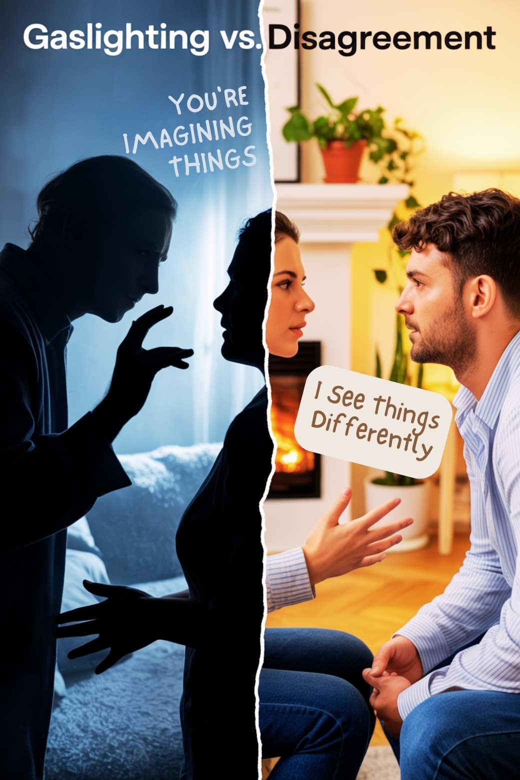 gaslighting versus disagreement