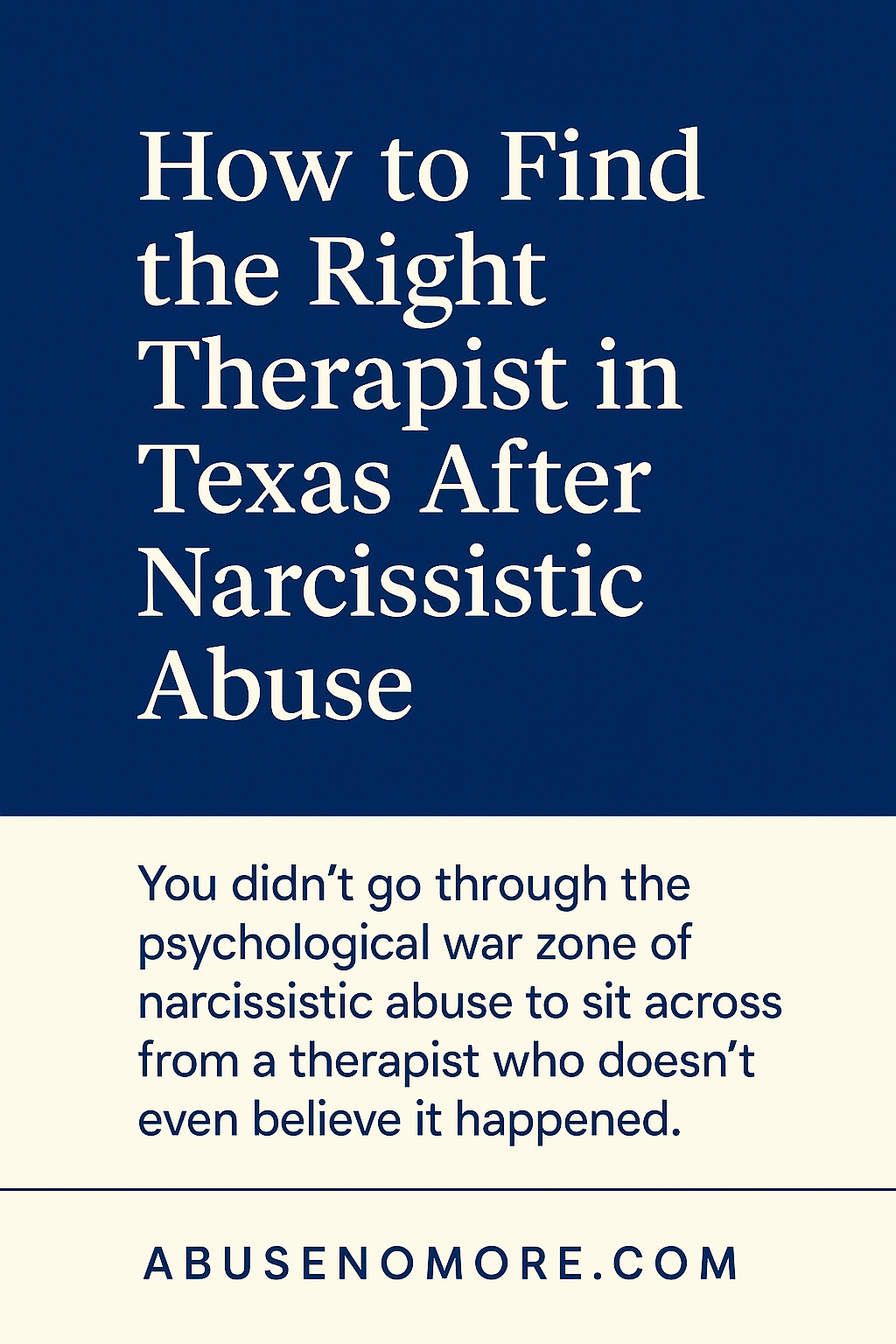 how to find the right therapist in texas after narcissistic abuse 2